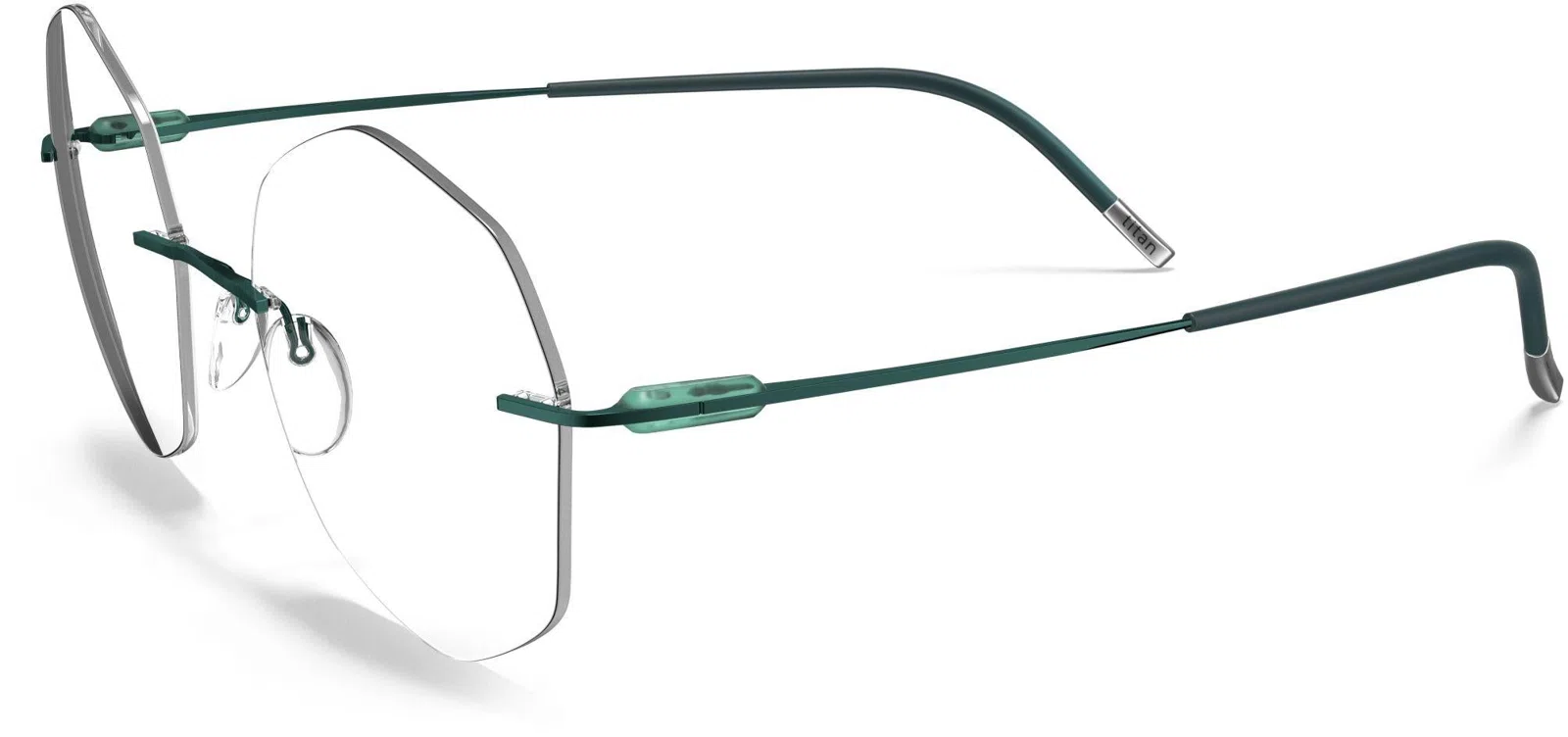 Silhouette Purist Color Groove Demo Rimless 5561 Eyeglasses - view 45